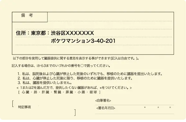 身分証明書と本人
